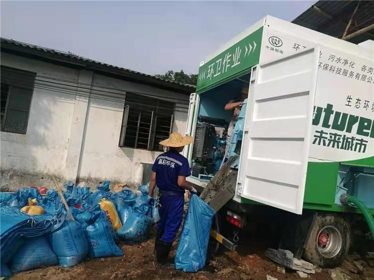 蓬溪工业污泥压干处理